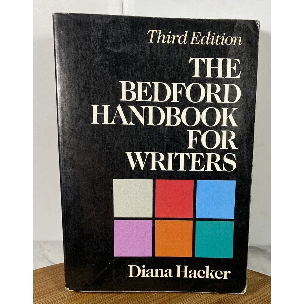 The Bedford Handbook for Writers  Hardcover 3rd Edition by Diana Hacker